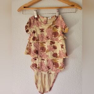 kate quinn retro ruffle floral one piece, 12 - 18 months